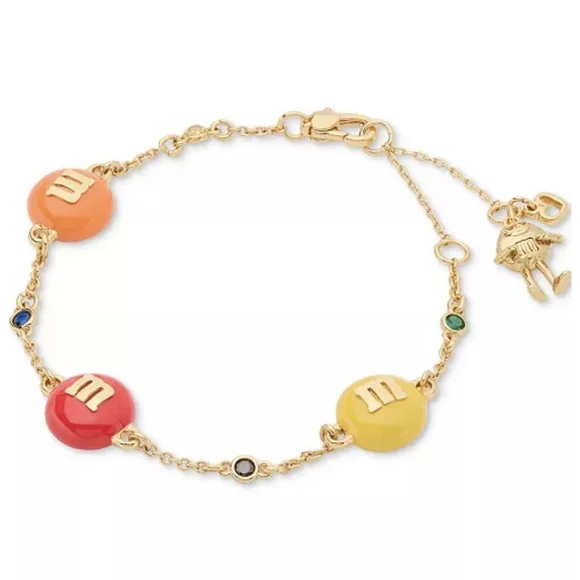Kate Spade & M&M'S Gold Bracelet with Colorful Charms - Picture 10 of 16